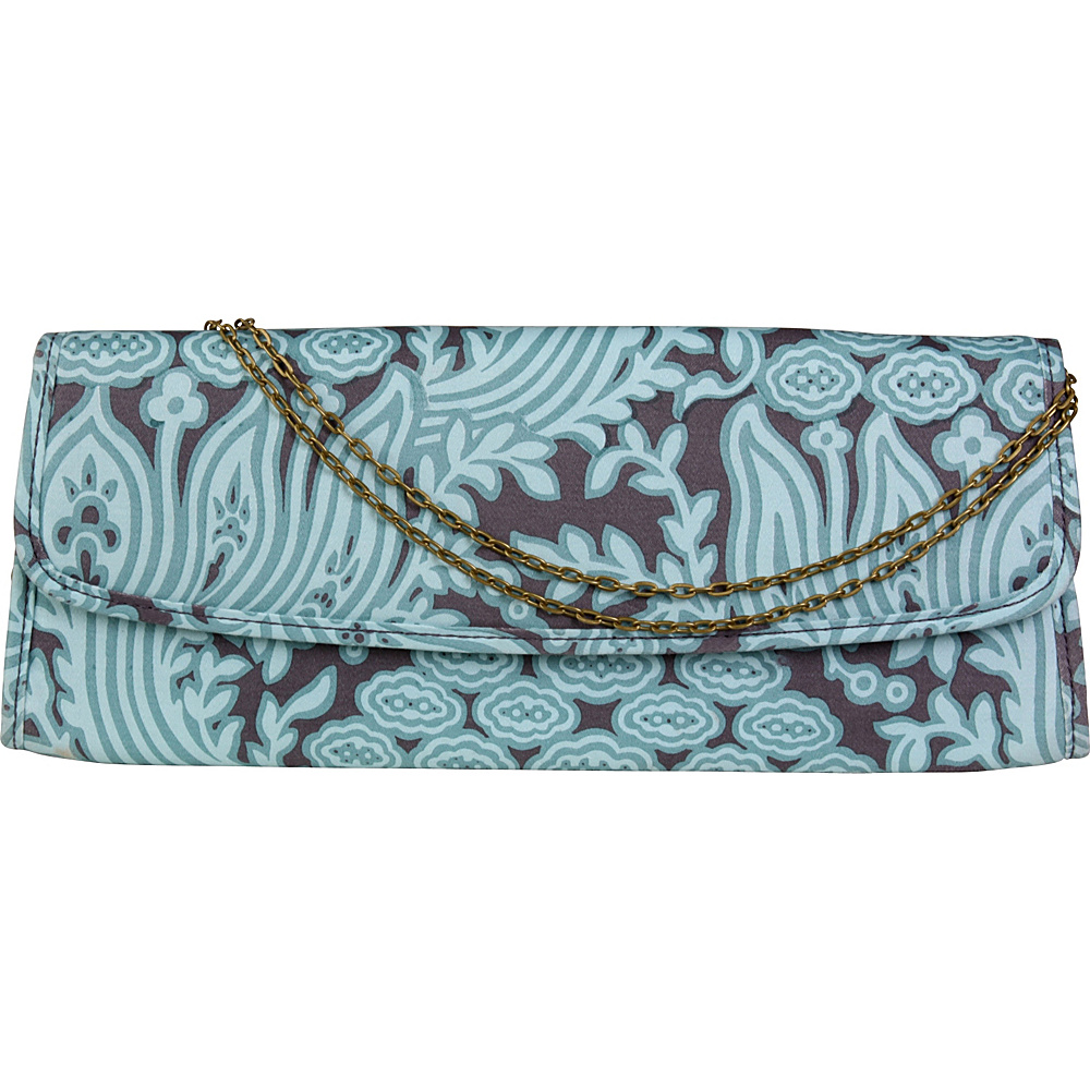Amy Butler for Kalencom Brenda Clutch with Chain Cloud Vine Lake Amy Butler for Kalencom Women s Wallets