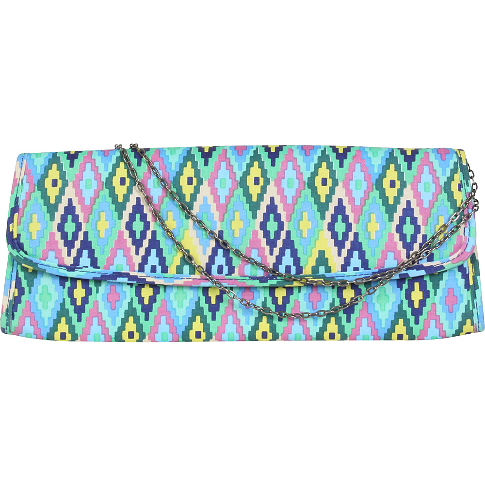 Amy Butler for Kalencom Brenda Clutch with Chain Celestial Weave Sky Amy Butler for Kalencom Women s Wallets