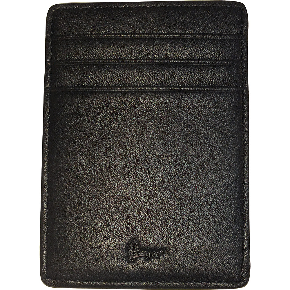 Royce Leather Nappa Prima Magnetic Money Clip Wallet Black Royce Leather Men s Wallets