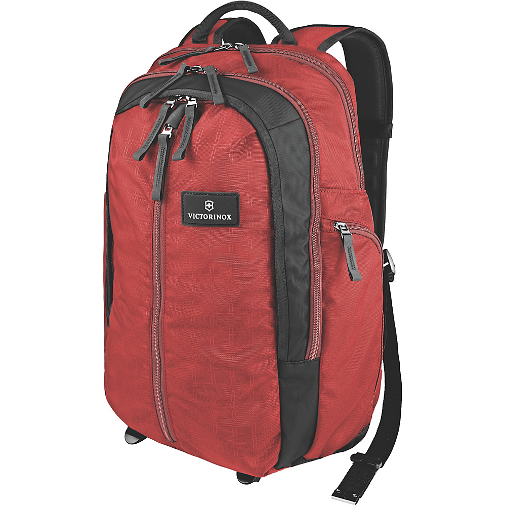 Victorinox Altmont 3.0 Vertical Zip Laptop Backpack Red Black Victorinox Business Laptop Backpacks