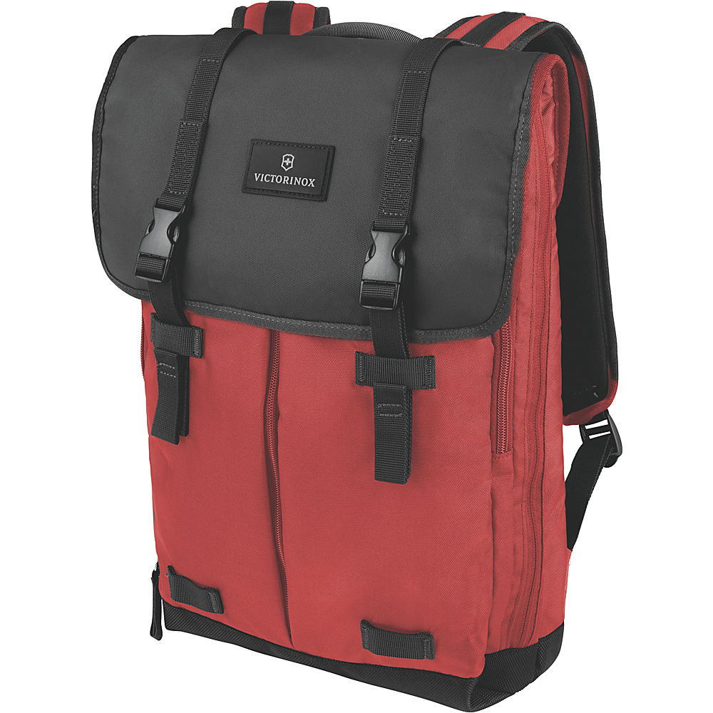 Victorinox Altmont 3.0 Flapover Laptop Backpack Red Black Victorinox Business Laptop Backpacks