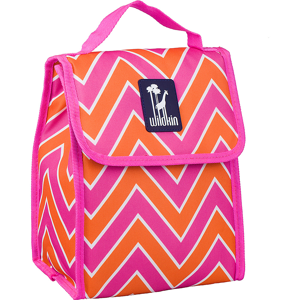 Wildkin Munch n Lunch Bag Zigzag Pink Wildkin Travel Coolers