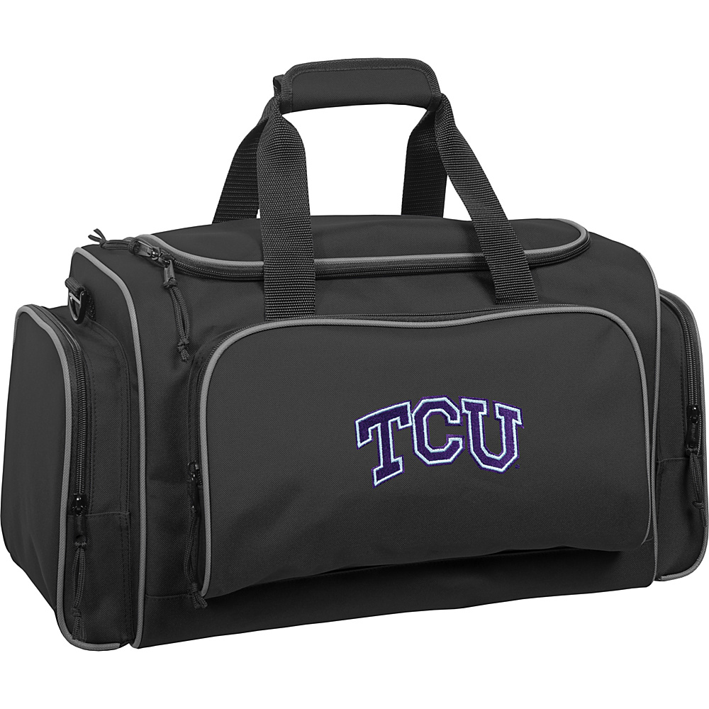 Wally Bags Texas Christian University Horned Frogs 21 Collegiate Duffel Black Wally Bags Rolling Duffels