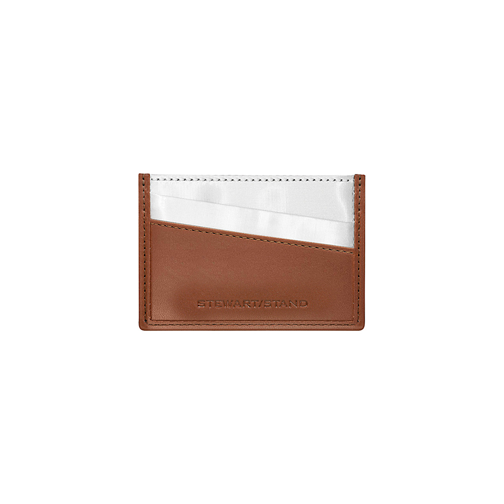 Stewart Stand Color Block Collection Card Stainless Steel Wallet RFID Tan Stewart Stand Women s Wallets