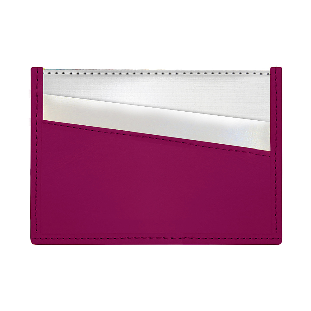 Stewart Stand Color Block Collection Card Stainless Steel Wallet RFID Berry Stewart Stand Women s Wallets