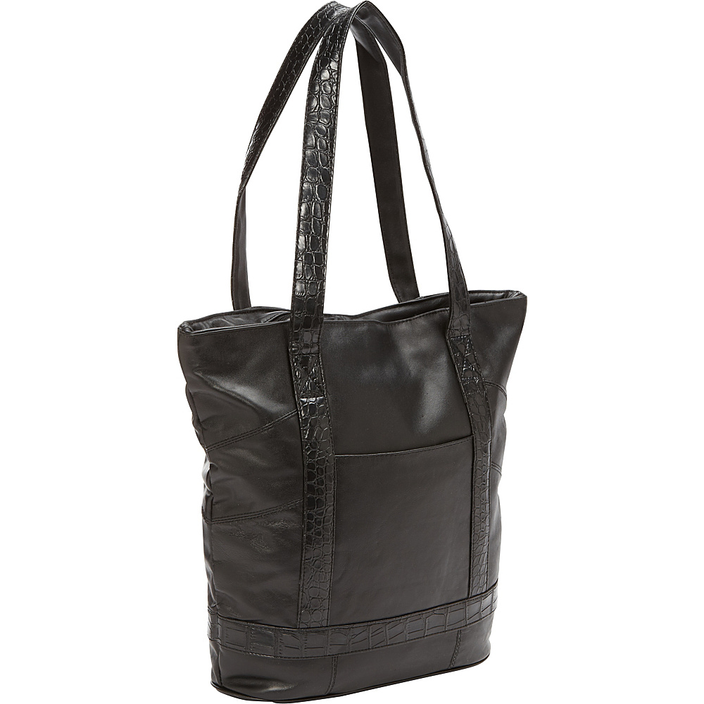 Bellino Leather Laptop Tote Black Bellino Women s Business Bags