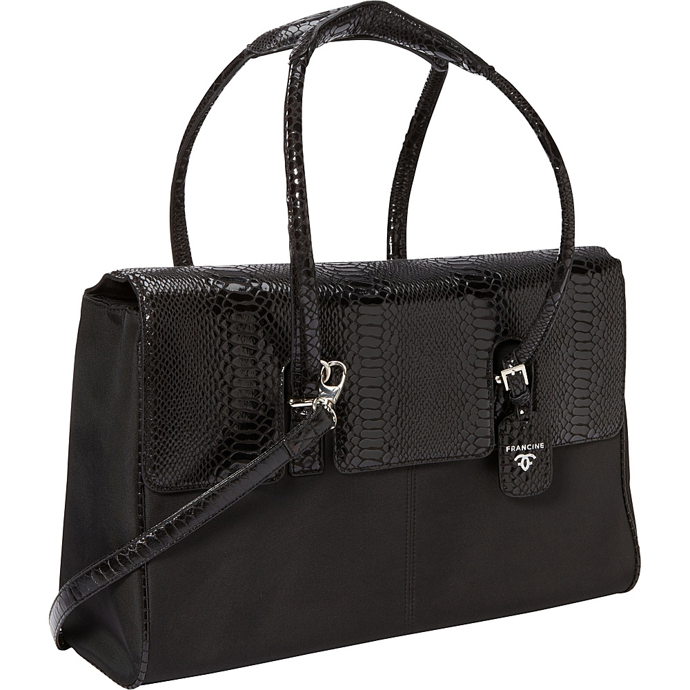 Women In Business Francine Collection 15.6 Black Python London Laptop Case Black Women In Business Women s Business Bags
