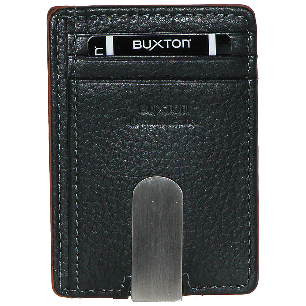 Buxton RFID Front Pocket Money Clip Tan Buxton Men s Wallets
