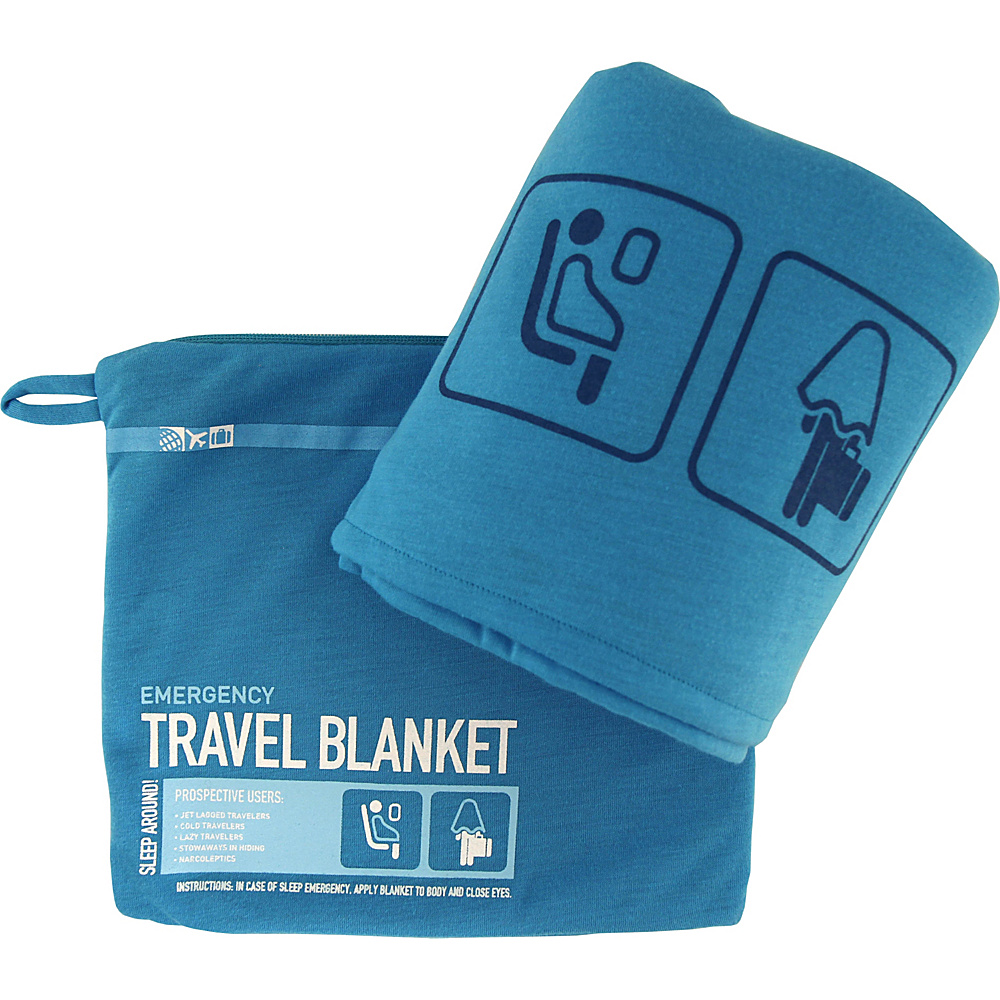 Flight 001 Travel Emergency Blanket Blue Japan Flight 001 Travel Pillows Blankets