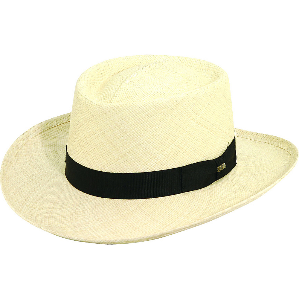 Scala Hats Panama Gambler Natural Medium Scala Hats Hats Gloves Scarves