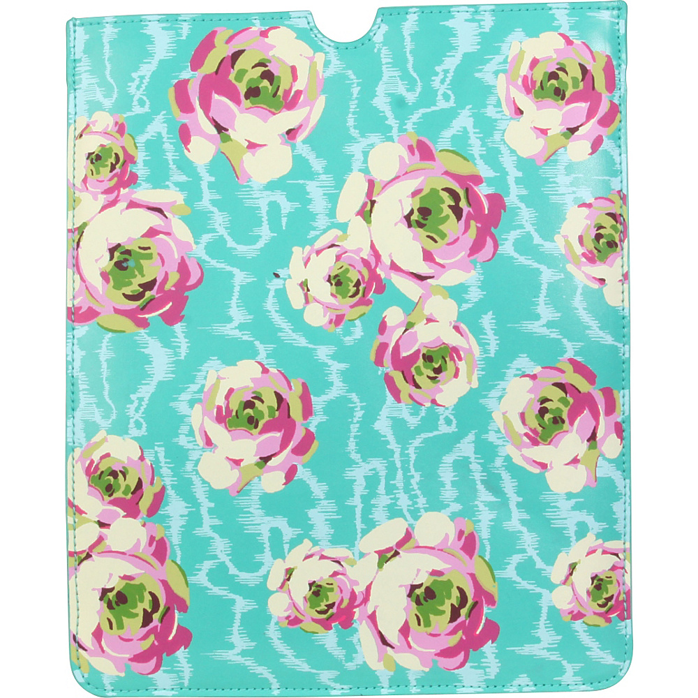 Amy Butler for Kalencom Lucy iPad Case Flowing Buds Turquoise Amy Butler for Kalencom Electronic Cases