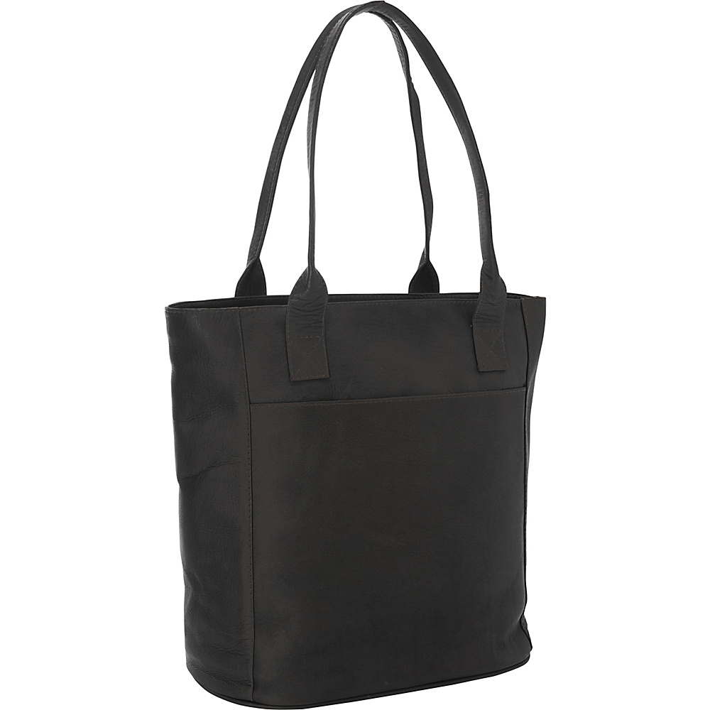 Piel XL Leather Laptop Tote Bag Black - Piel Women's Business Bags