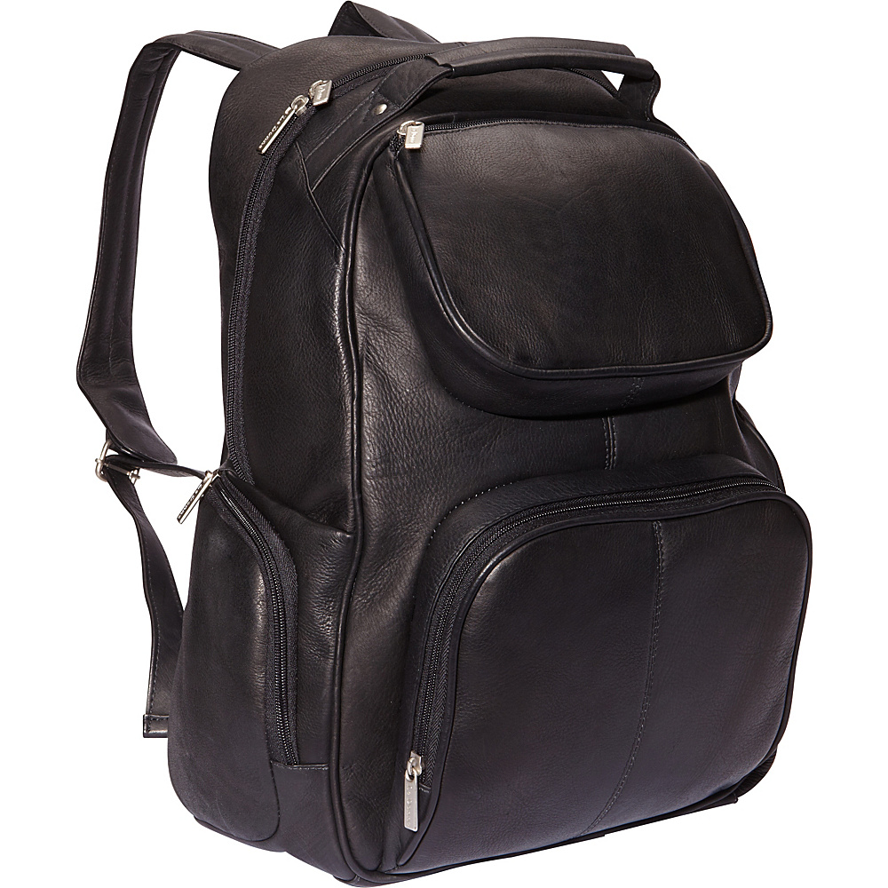 Le Donne Leather 16 Multi Pocket Laptop Back Pack Black Le Donne Leather Business Laptop Backpacks