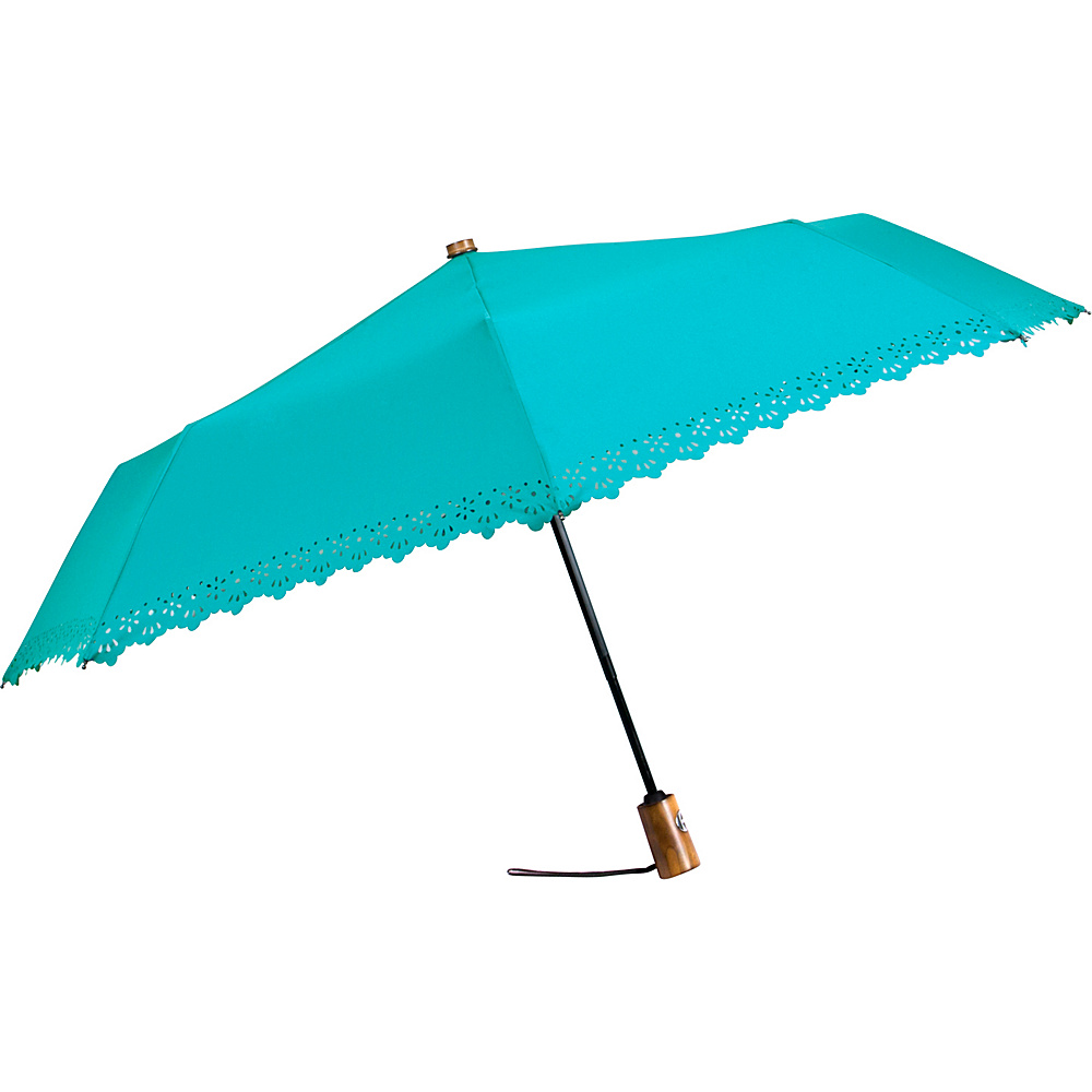 Leighton Umbrellas Eyelet teal Leighton Umbrellas Umbrellas and Rain Gear