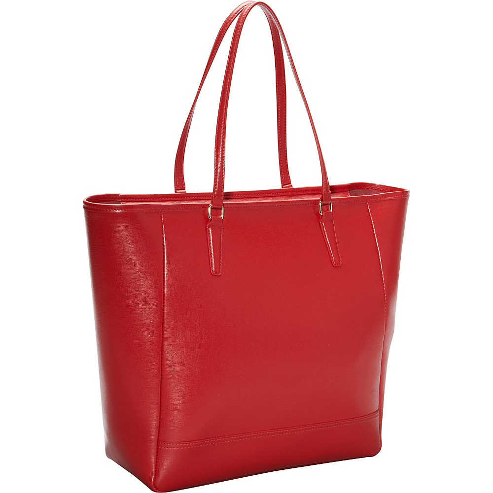 Royce Leather Hailey Saffiano Tote Red Royce Leather Leather Handbags