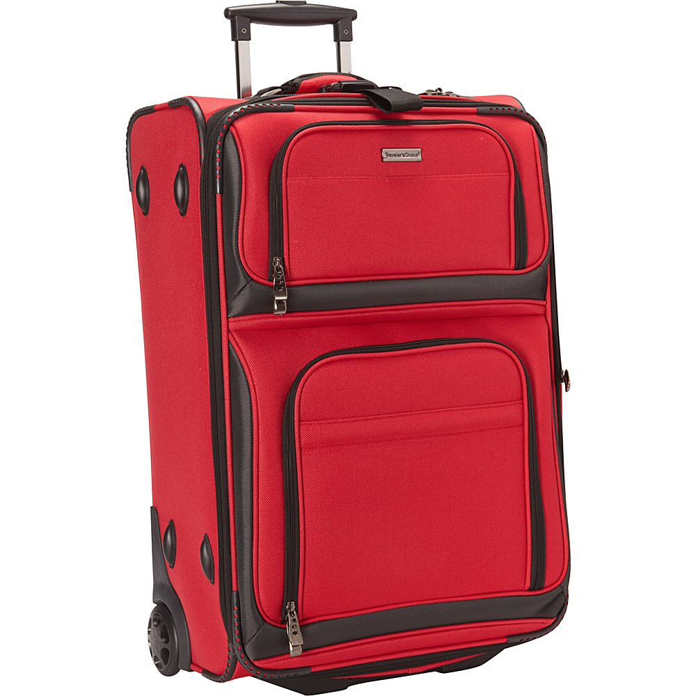 Traveler s Choice Conventional II 26 Rugged Rollaboard Red Traveler s Choice Softside Checked