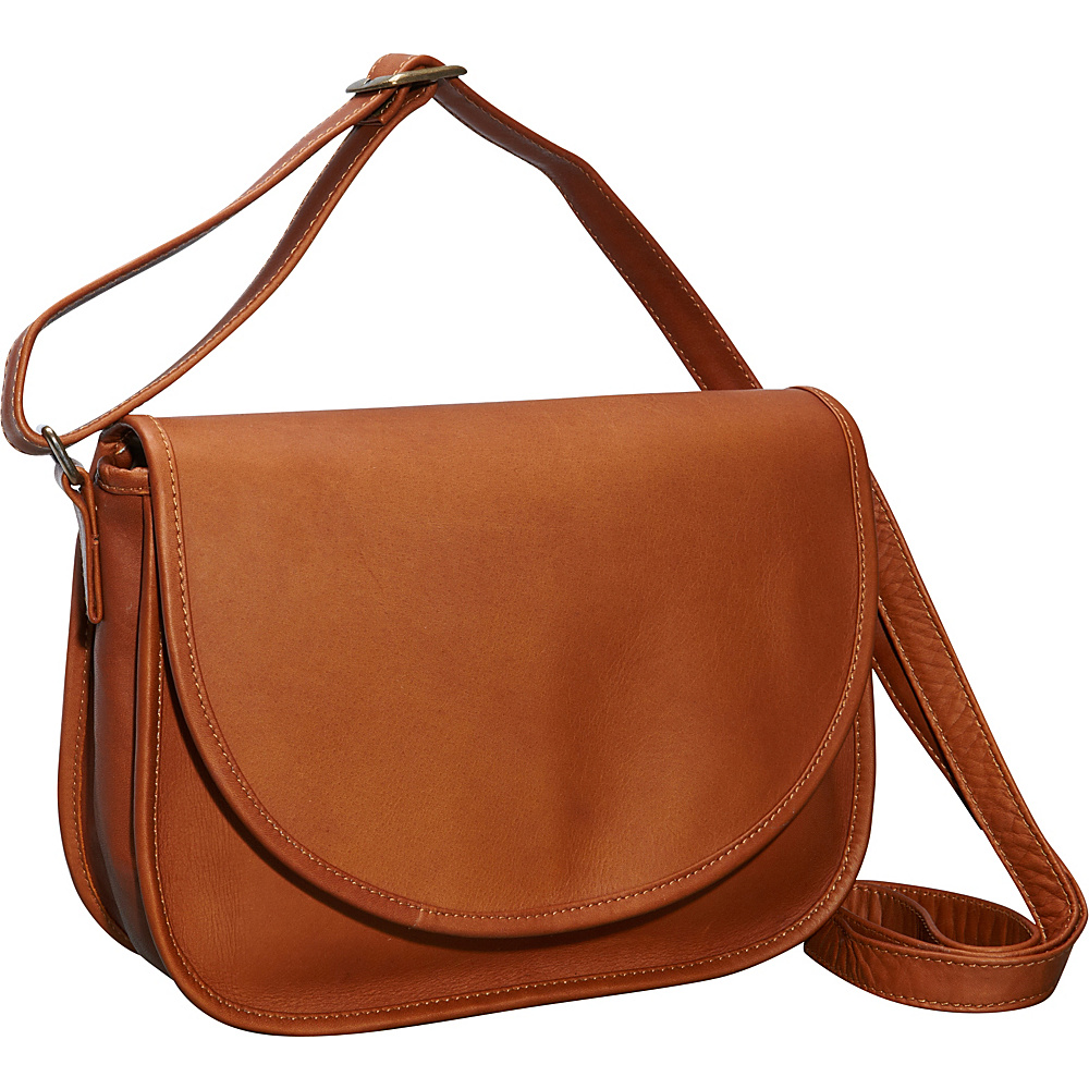 ClaireChase Westside Crossbody Bag Saddle ClaireChase Leather Handbags