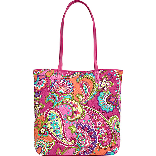 Vera Bradley Day Tote Pink Swirls - Vera Bradley Fabric Handbags