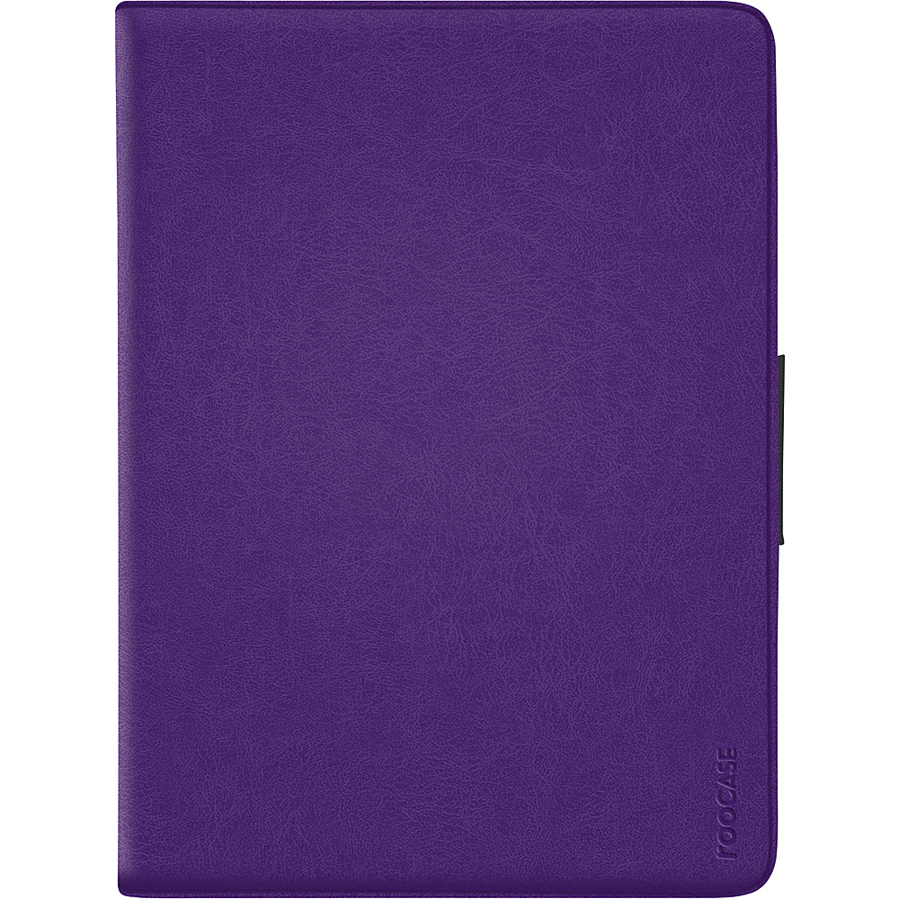 rooCASE Rotating 360 Dual View Folio Case for iPad Air 1 2 Purple rooCASE Electronic Cases