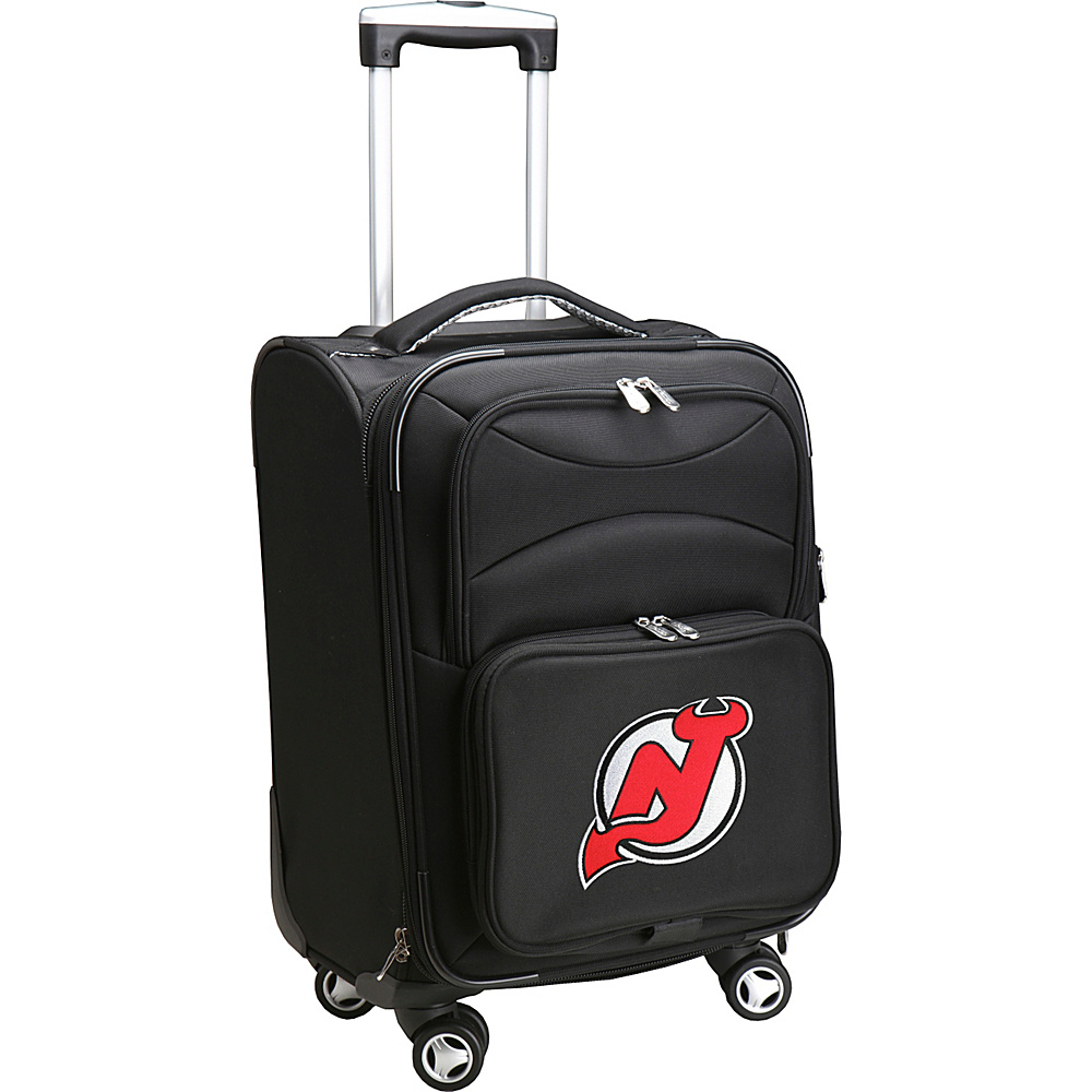 Denco Sports Luggage NHL 20 Domestic Carry On Spinner New Jersey Devils Denco Sports Luggage Softside Carry On