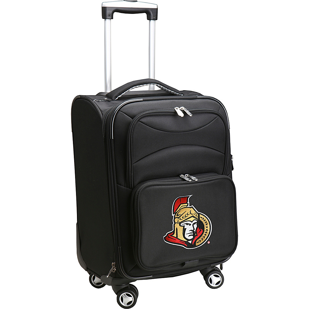 Denco Sports Luggage NHL 20 Domestic Carry On Spinner Ottawa Senators Denco Sports Luggage Softside Carry On