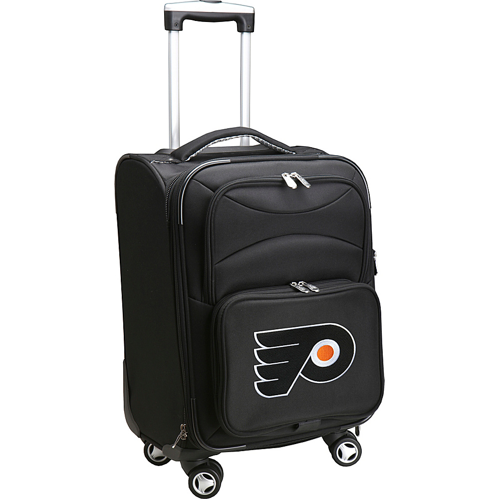 Denco Sports Luggage NHL 20 Domestic Carry On Spinner Philadelphia Flyers Denco Sports Luggage Softside Carry On