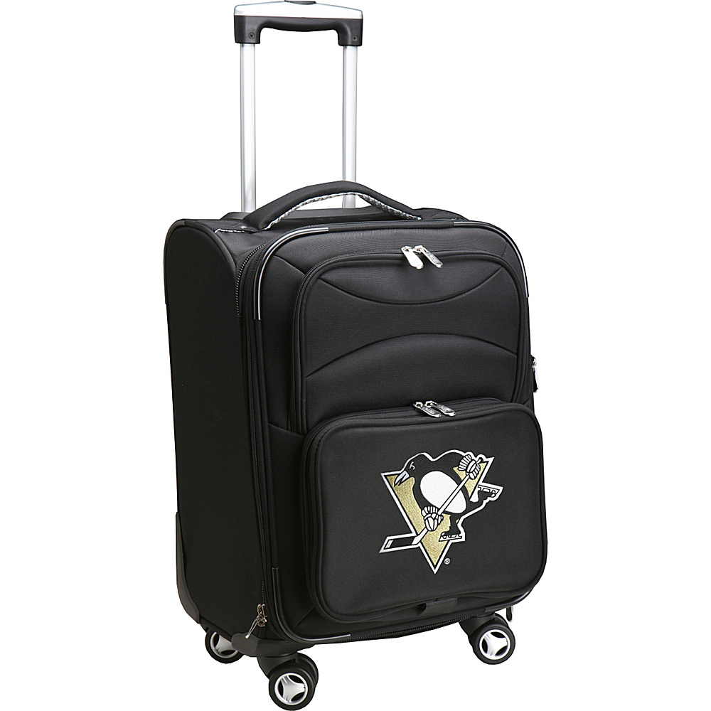 Denco Sports Luggage NHL 20 Domestic Carry On Spinner Pittsburgh Penguins Denco Sports Luggage Softside Carry On