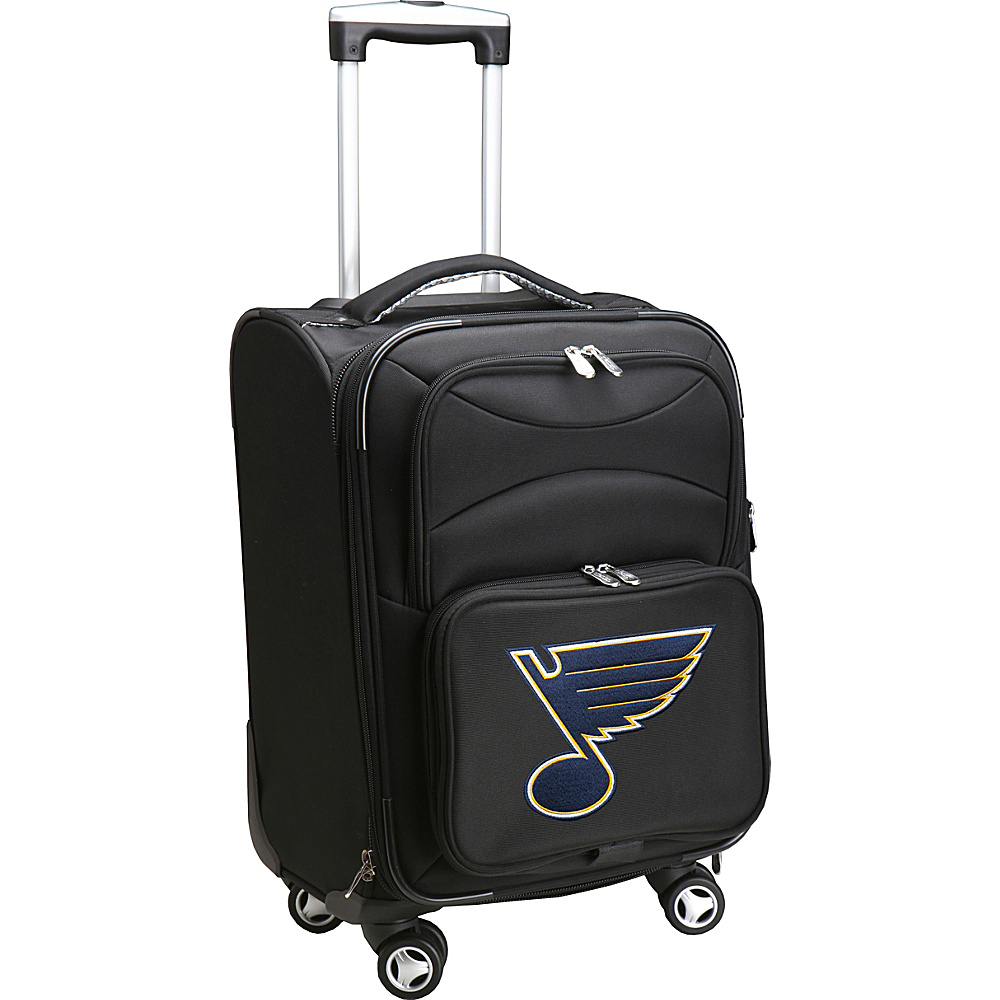 Denco Sports Luggage NHL 20 Domestic Carry On Spinner St Louis Blues Denco Sports Luggage Softside Carry On