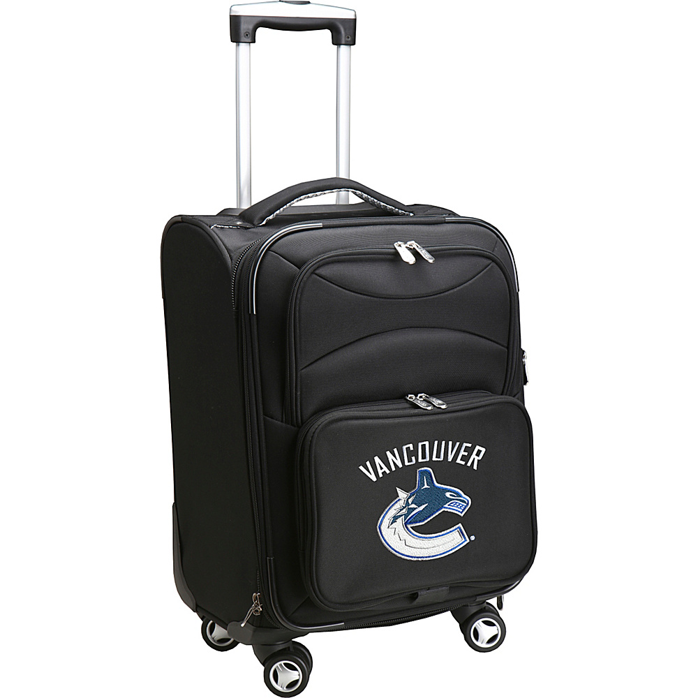 Denco Sports Luggage NHL 20 Domestic Carry On Spinner Vancouver Canucks Denco Sports Luggage Softside Carry On