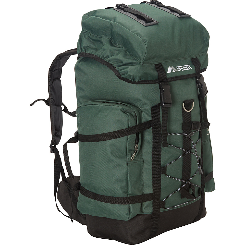 Everest Hiking Pack Green Black Everest Backpacking Packs