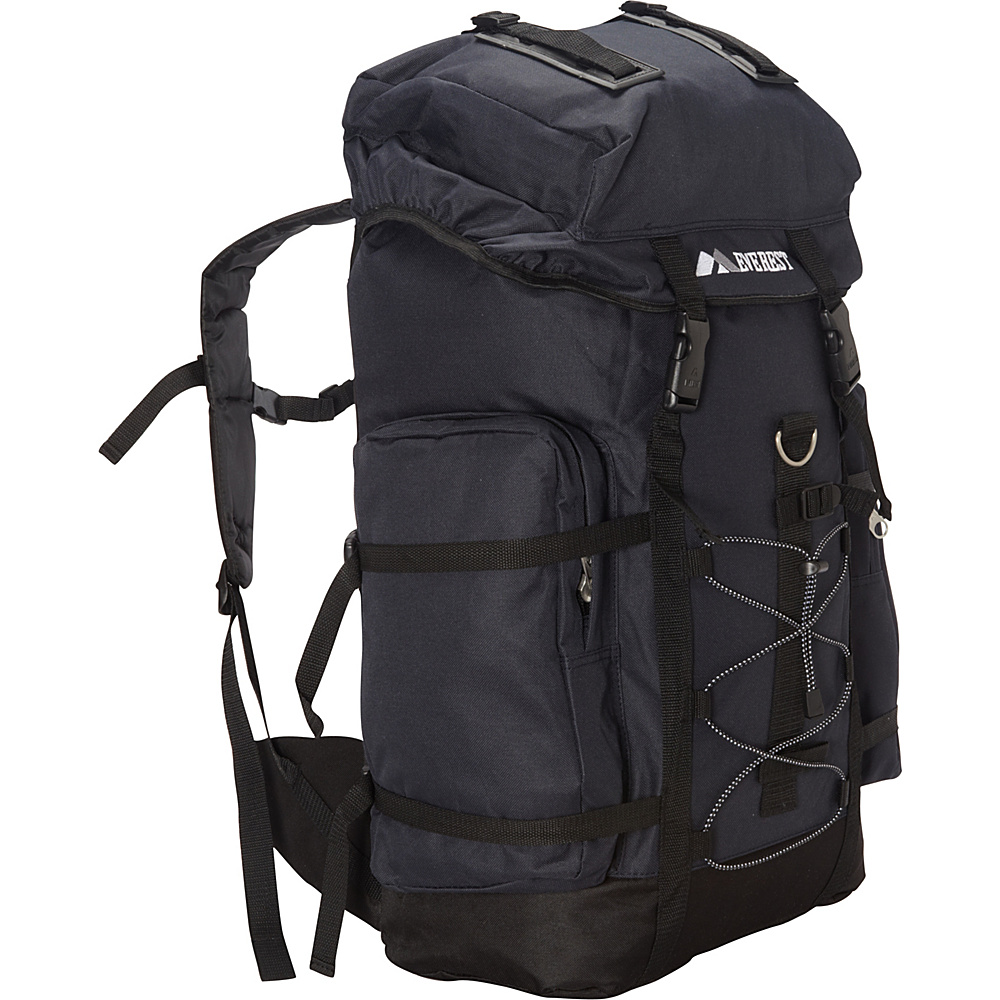 Everest Hiking Pack Navy Black Everest Backpacking Packs