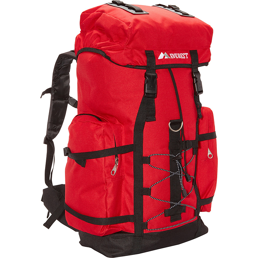 Everest Hiking Pack Red Black Everest Backpacking Packs