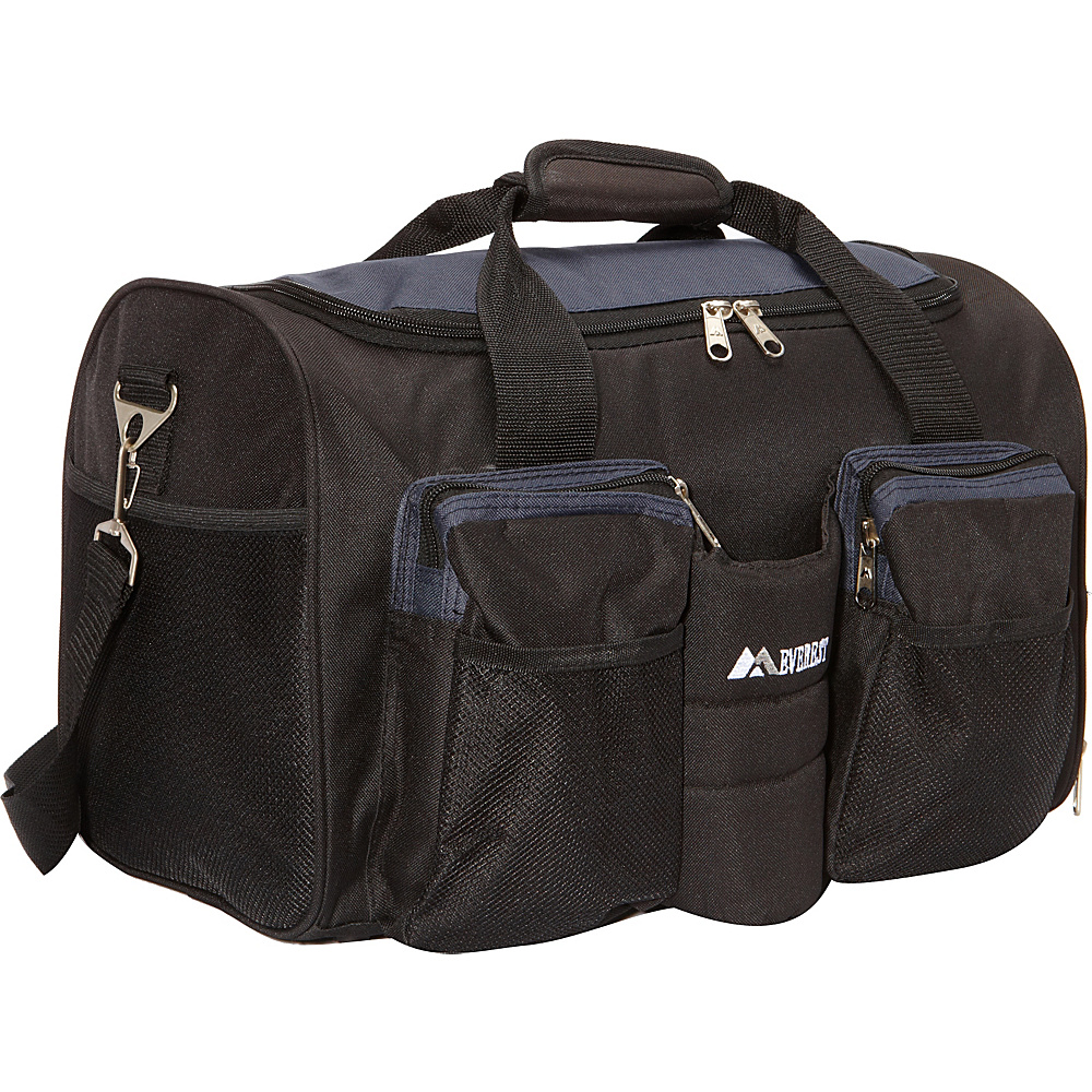 Everest Gym Bag with Wet Pocket Navy Black Everest Gym Duffels