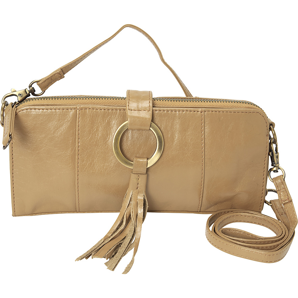 Latico Leathers Emmanuelle Shoulder Bag Almond Latico Leathers Leather Handbags