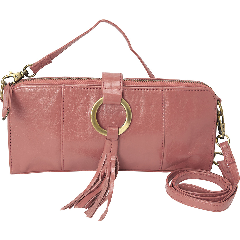 Latico Leathers Emmanuelle Shoulder Bag Pink Latico Leathers Leather Handbags