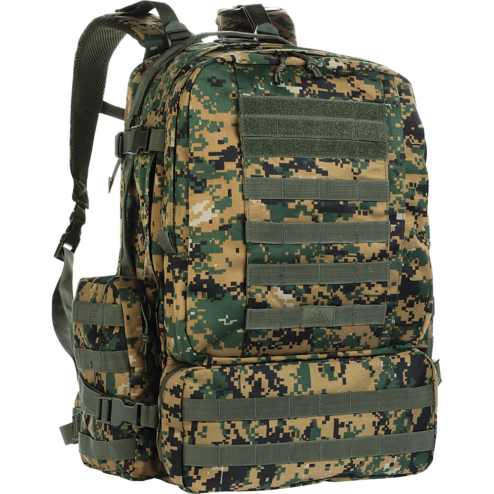 Red Rock Outdoor Gear Diplomat Pack Woodland Digital Camouflage Red Rock Outdoor Gear Day Hiking Backpacks
