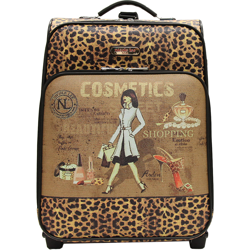 Nicole Lee Print Collection Rolling Expandable 20 Carry on Cosmetics Nicole Lee Softside Carry On