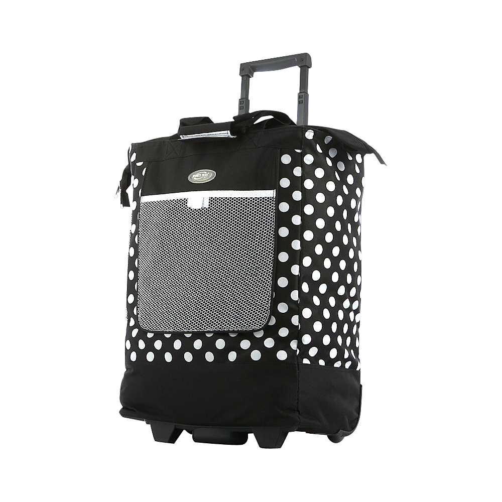 Olympia Rolling Shopper Tote Black Olympia Small Rolling Luggage