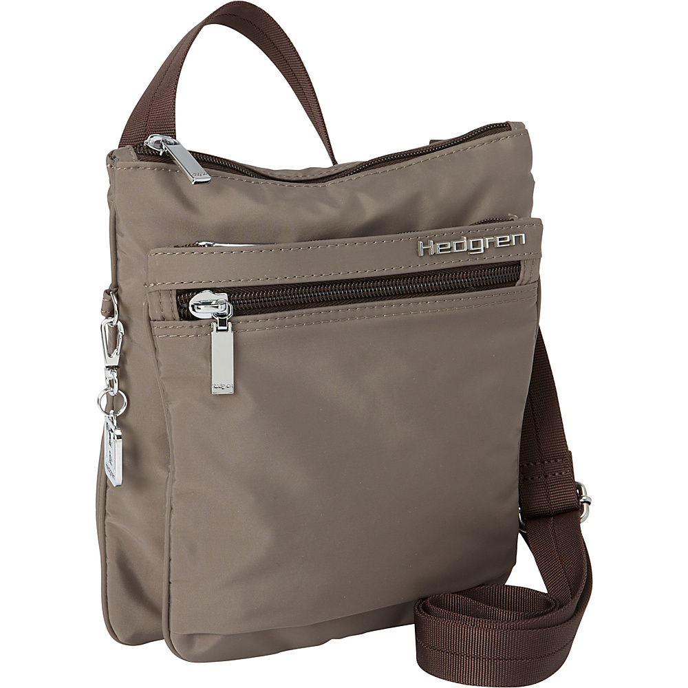 Hedgren Leonce Crossbody Bag 03 Version Sepia Brown Hedgren Fabric Handbags