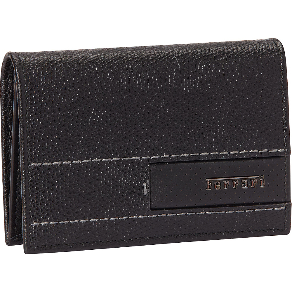 Ferrari Luxury Collection GT Leather Double Business Card Case Blacks Ferrari Luxury Collection Business Accessories