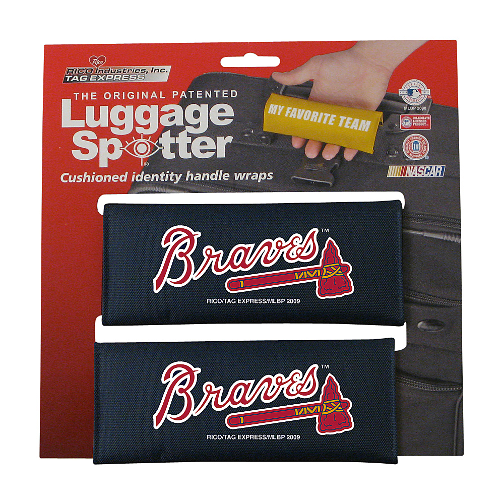 Luggage Spotters MLB Atlanta Braves Luggage Spotter Blue Luggage Spotters Luggage Accessories