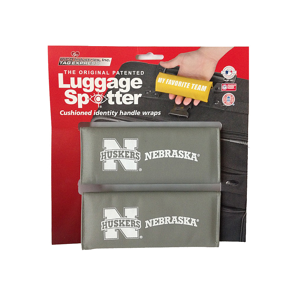 Luggage Spotters NCAA Nebraska Corn Huskers Luggage Spotter Gray Luggage Spotters Luggage Accessories