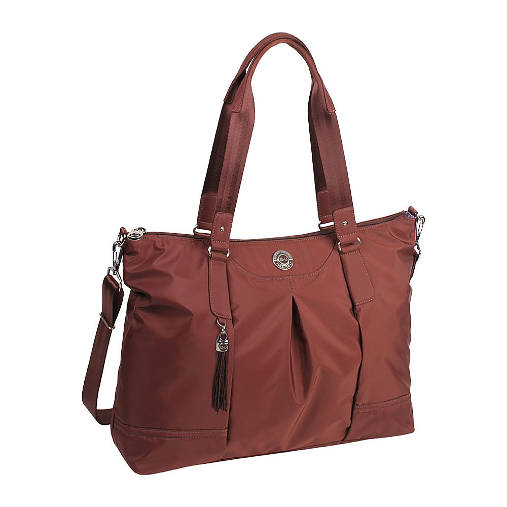 UPC 694396000203 product image for Beside-U Kaitlyn Tote Mahogany Brown - Beside-U Fabric Handbags | upcitemdb.com