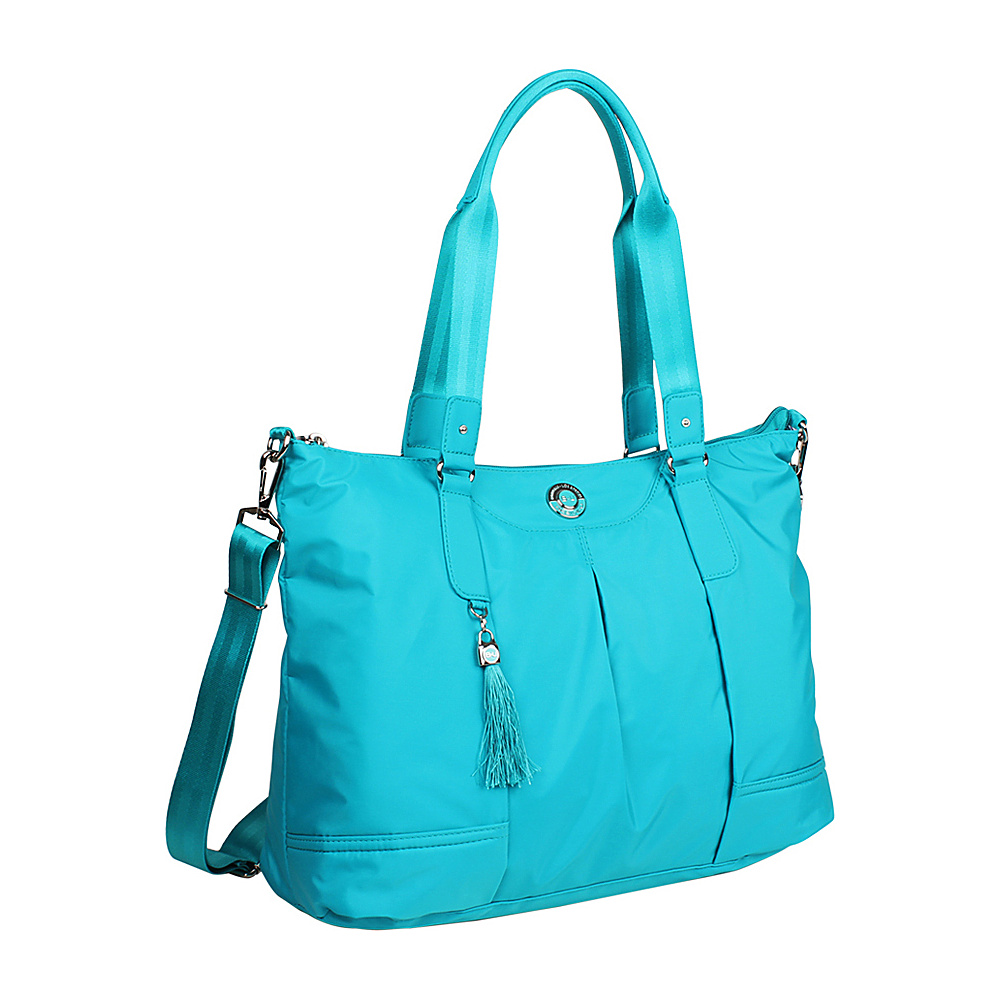 UPC 694396000241 product image for Beside-U Kaitlyn Tote Blue Viridian - Beside-U Fabric Handbags | upcitemdb.com