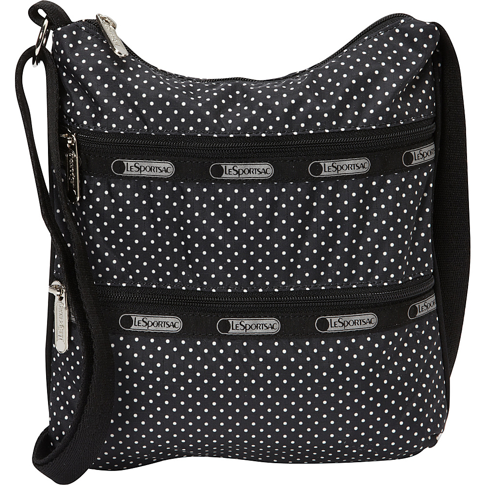 LeSportsac Kylie Crossbody Jet Set Pin Dot LeSportsac Fabric Handbags
