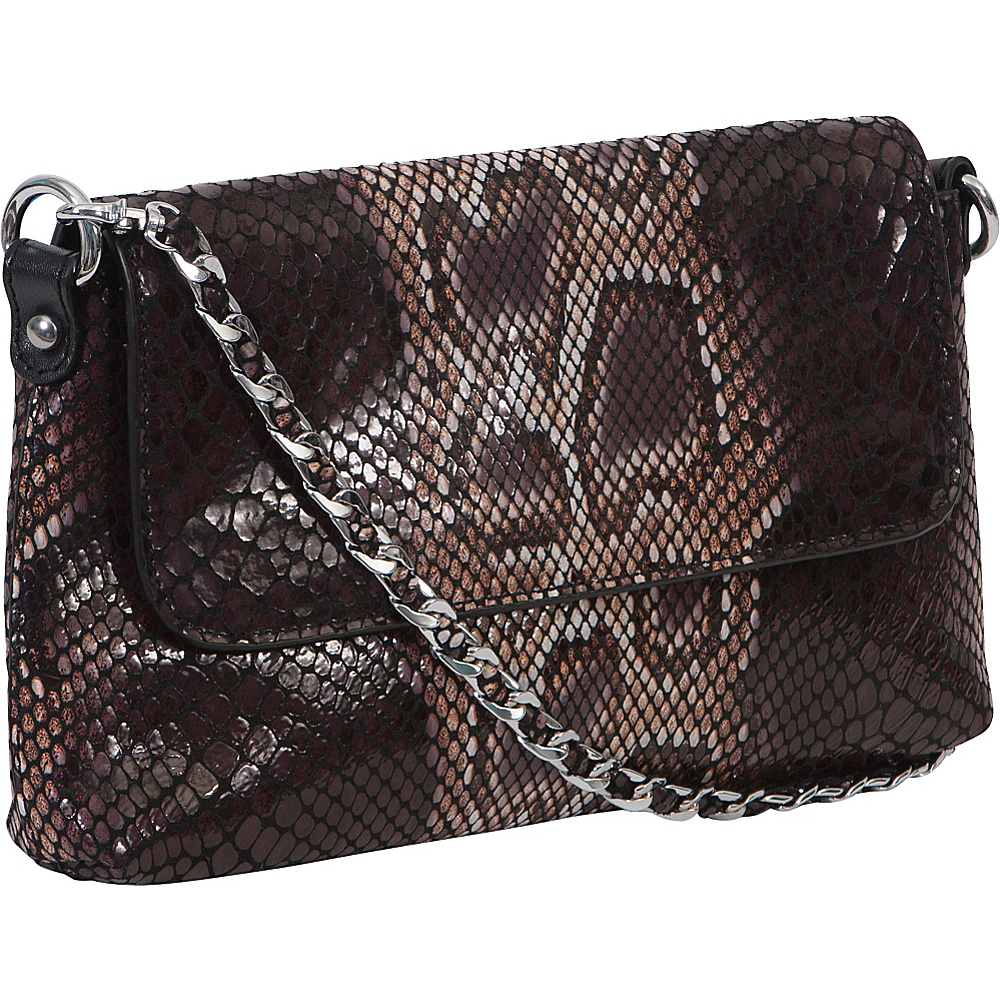 BUCO Snake Clutch Crossbody Black BUCO Leather Handbags