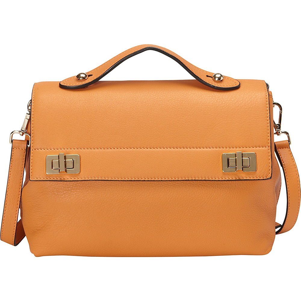 Donna Bella Designs Audrey Shoulder Bag Orange Donna Bella Designs Leather Handbags