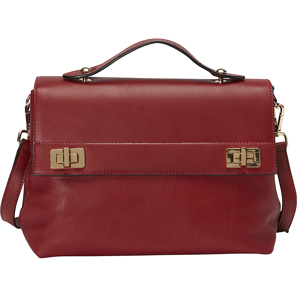 Donna Bella Designs Audrey Shoulder Bag Red Donna Bella Designs Leather Handbags
