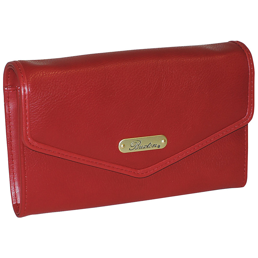 Buxton Chained Crossbody Wallet Red Buxton Women s Wallets