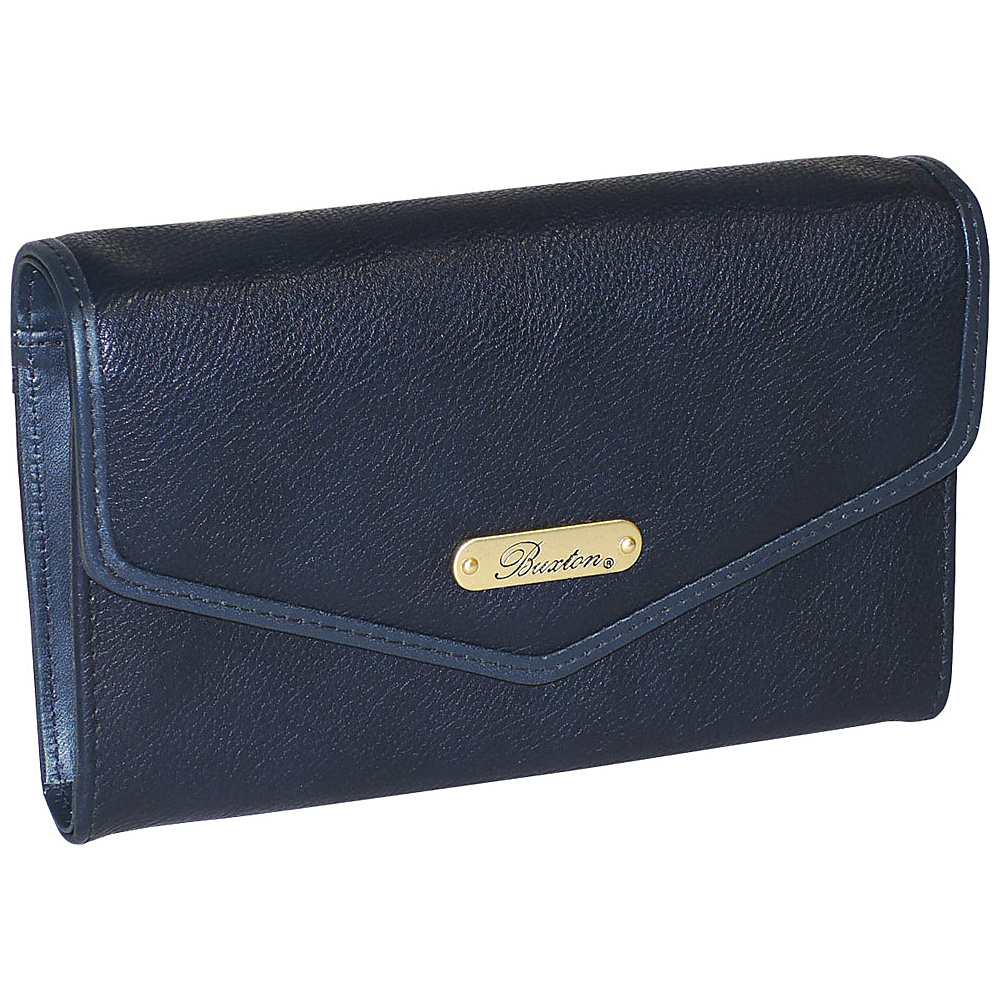 Buxton Chained Crossbody Wallet Navy Buxton Ladies Small Wallets